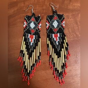 Handmade Seed Bead Earrings